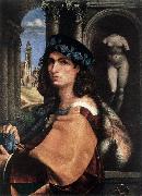 CAPRIOLO, Domenico Portrait of a Man df Spain oil painting reproduction
